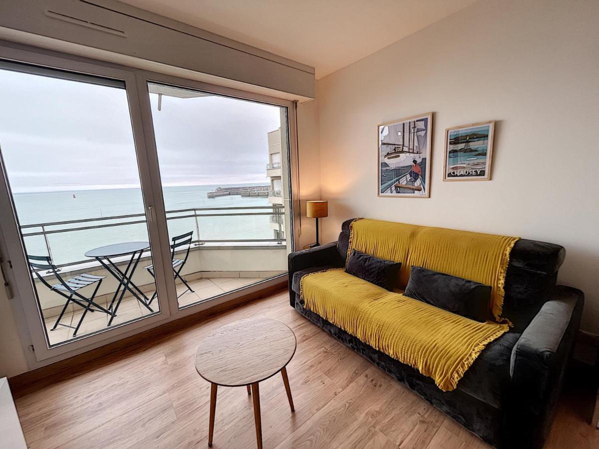 Charmant T2 En Front De Mer, 4 Pers., Ascenseur, Garage, Wi-Fi - Fr-1-361-383 Гранвил Екстериор снимка