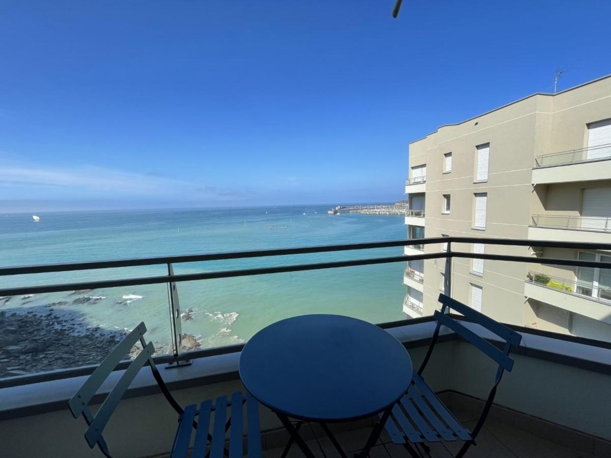 Charmant T2 En Front De Mer, 4 Pers., Ascenseur, Garage, Wi-Fi - Fr-1-361-383 Гранвил Екстериор снимка