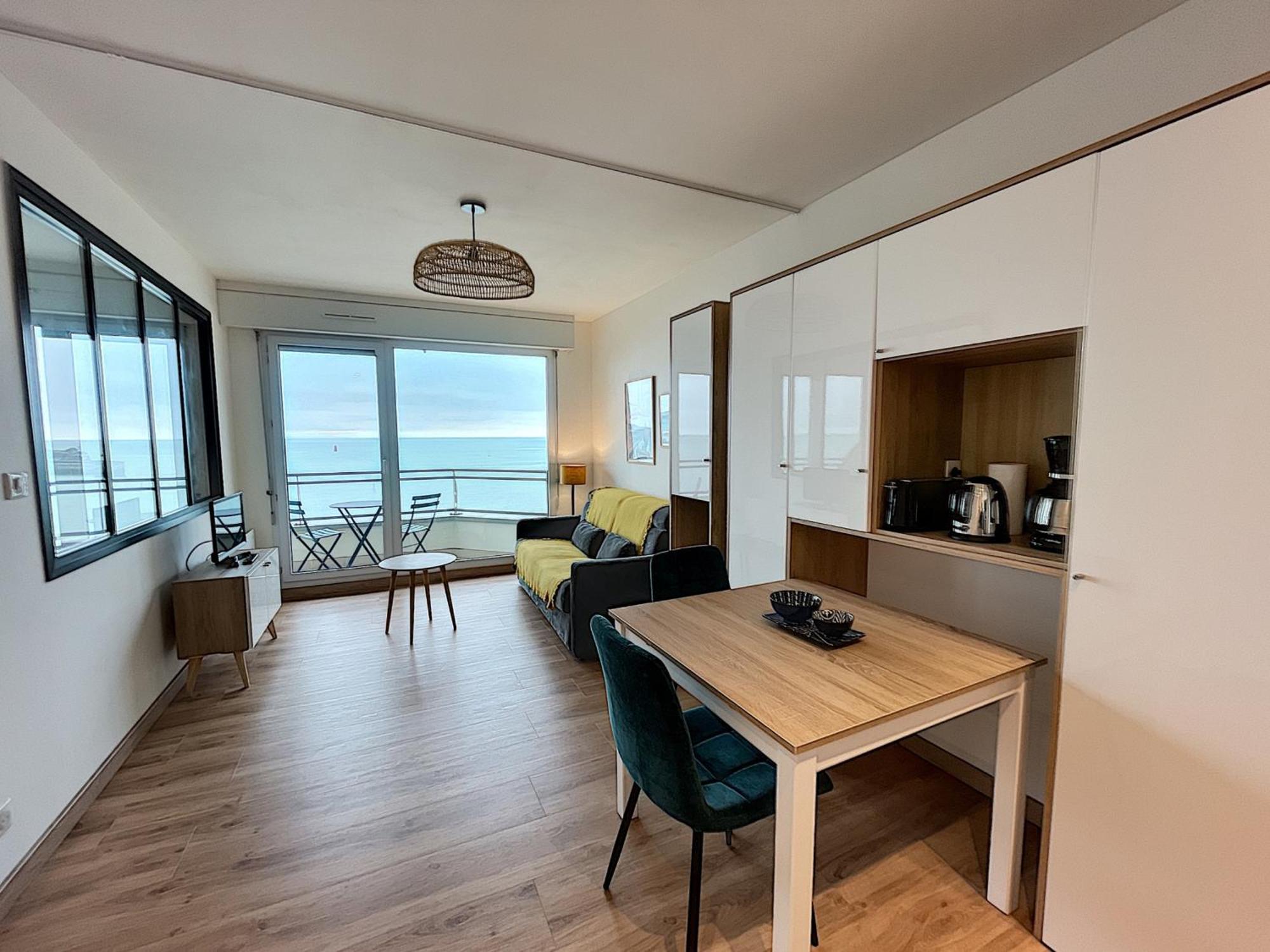 Charmant T2 En Front De Mer, 4 Pers., Ascenseur, Garage, Wi-Fi - Fr-1-361-383 Гранвил Екстериор снимка